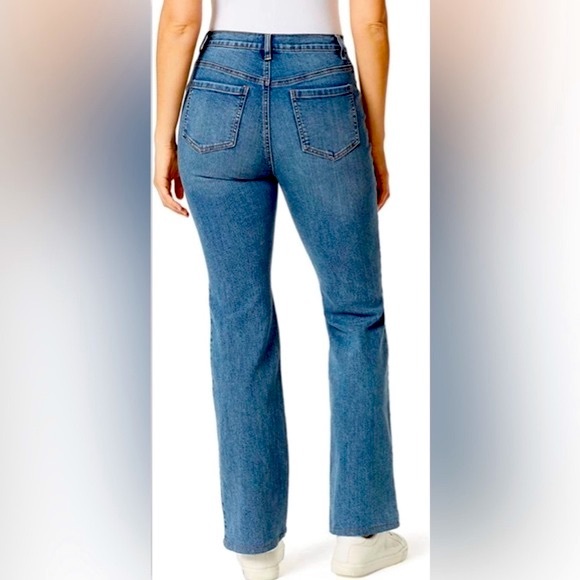 Slimming Look Boot Cut Stretch Jeans Womens Plus Size 18W Gloria Vanderbilt - Picture 5 of 12